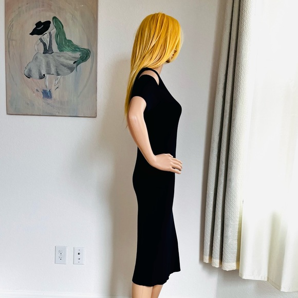 Michael Kors Cold Shoulder Pullover Midi Dress - Picture 2 of 4